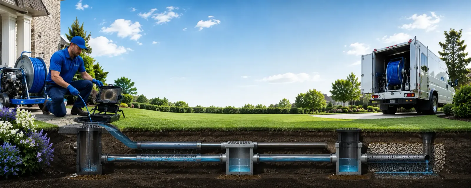 Outdoor drain cleaning information for Kimballton, IA